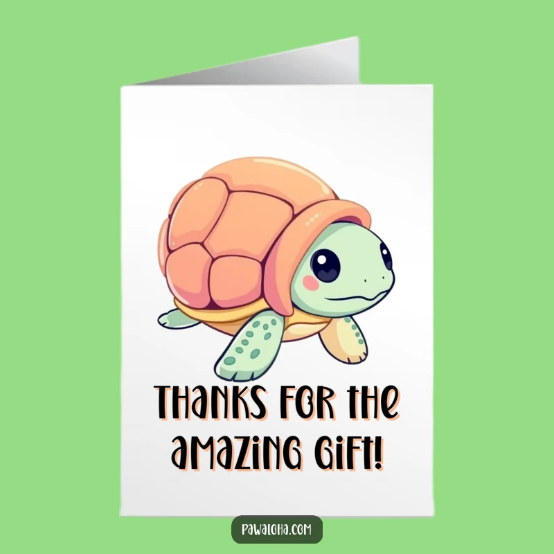 Free Printable Sea Turtle Thank You Card - Shell-icited Thanks, Funny Downloadable Greeting!