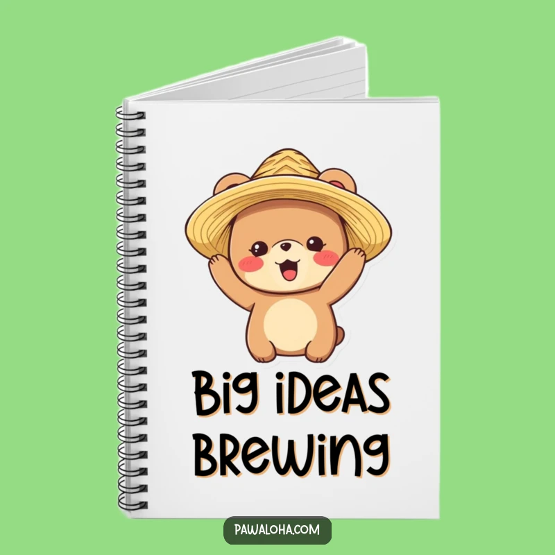 Funny Bear Journal: Vacation Notes with a Delighted Bear, Your Lined Funny Gift Notebook