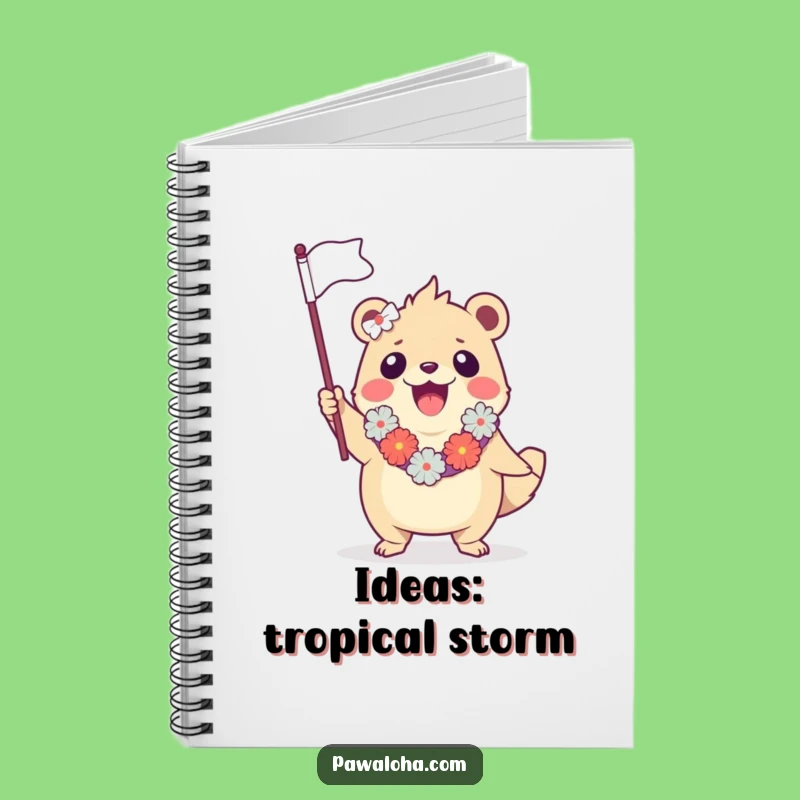 Funny Creature Notebook: Aloha Flag Waving Journal, Perfect Humorous Gift for Ideas