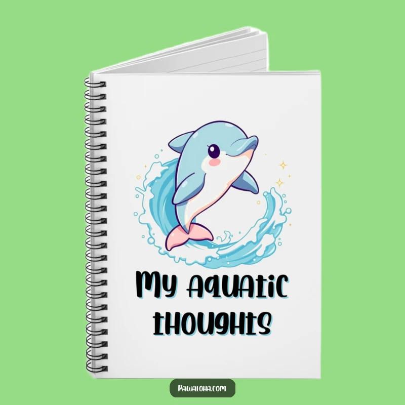 Funny Dolphin Wave Jumper Notebook: Jot Down Aquatic Ideas