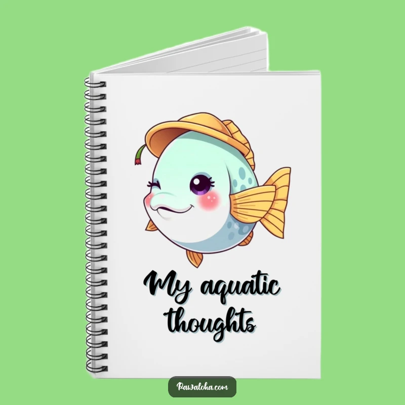 Funny Fish Coconut Notebook: Tropical Notes, Perfect Vacation Gift