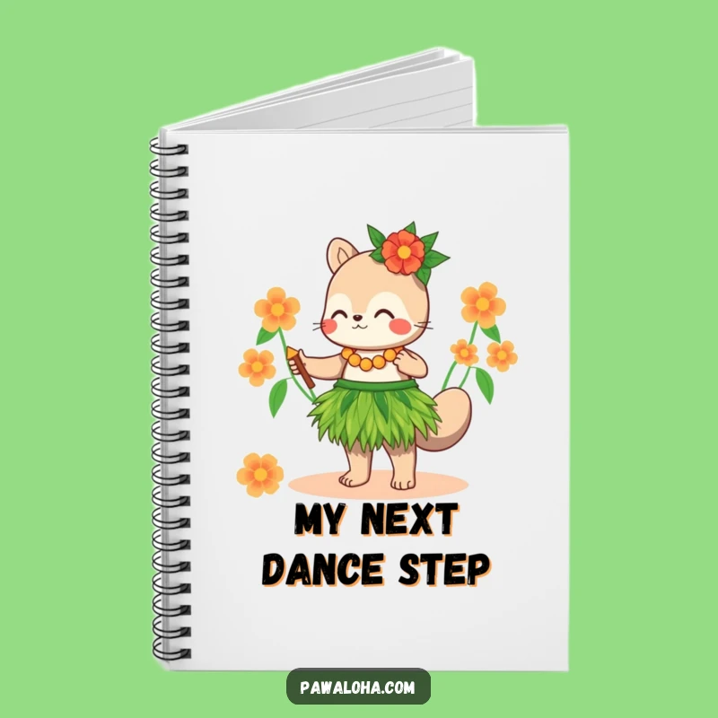 Funny Hula Animal Grass Skirt Notebook - Journal Your Tropical Dreams Gift