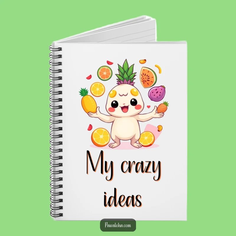 Funny Juggling Creature Notebook - Journal Your Colorful Ideas