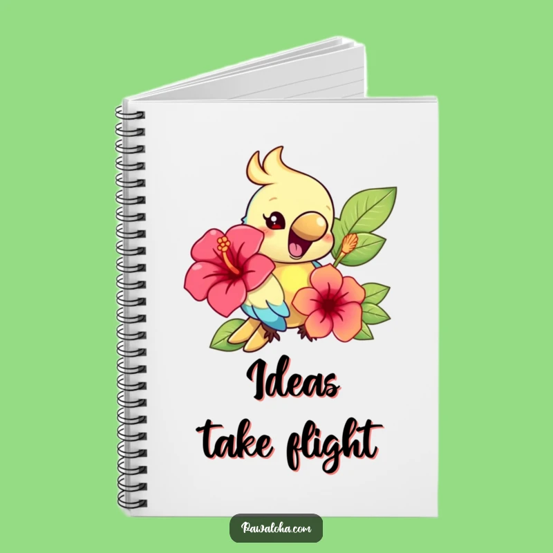 Funny Parrot Journal: Tropical Notes with a Happy Bird, Your Lined Funny Gift Notebook