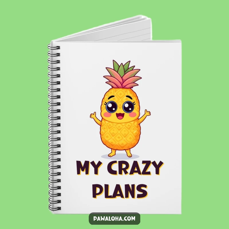 Funny Pineapple Samba Notebook: Jot down ideas with a dancing pineapple, a perfect tropical funny gift for creatives.