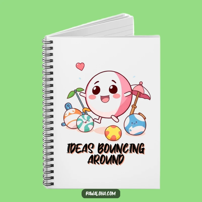 Funny Beach Ball Notebook: Playful Toy Character Journal for Summer Notes