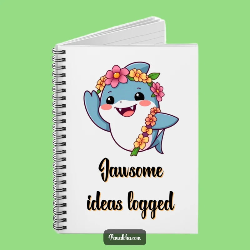 Funny Shark Aloha Notebook: Hilarious Gift for Jotting Down Ocean Thoughts