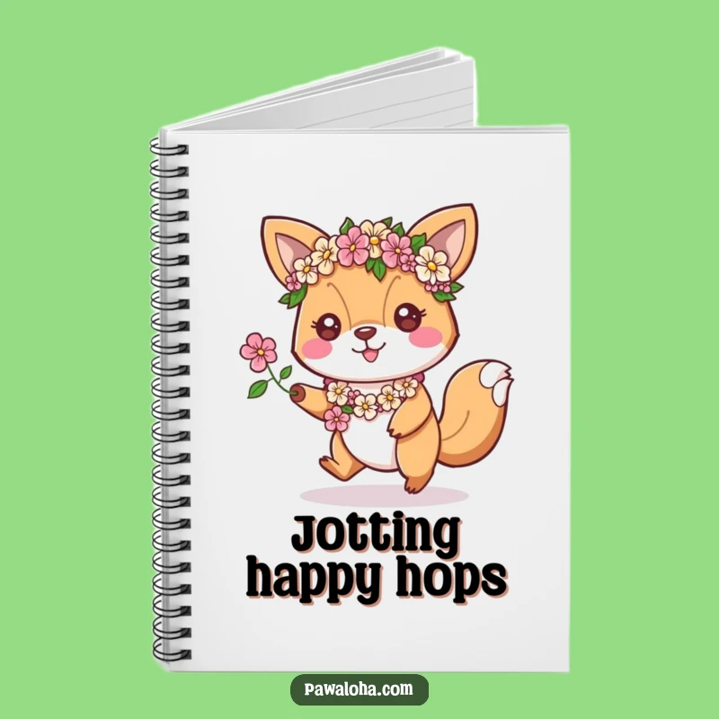 Funny Hopping Animal Lei Notebook - Journal Your Enthusiasm Gift