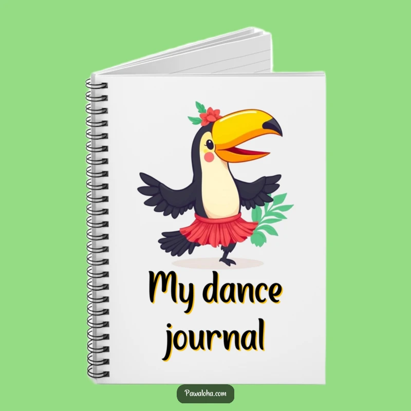 Funny Toucan Hula Dancer Notebook: Jot Down Ideas with Tropical Flair