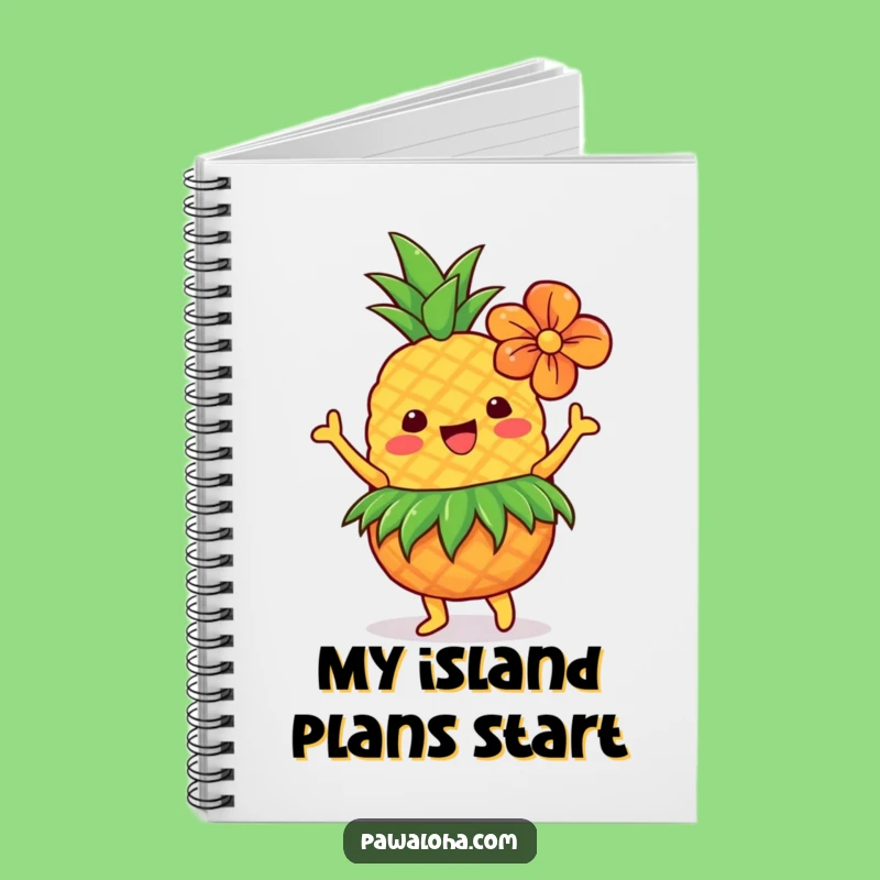 Funny Dancing Pineapple Notebook: Hilarious Tropical Hawaiian Journal Gift