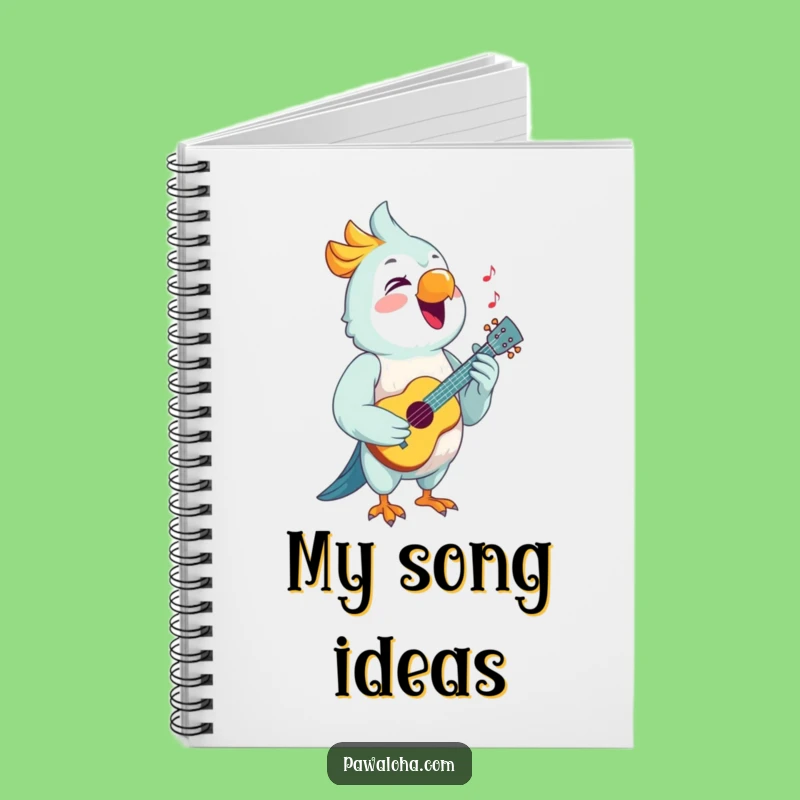Funny Parrot Notebook: Jot Down Melodies with Tropical Flair