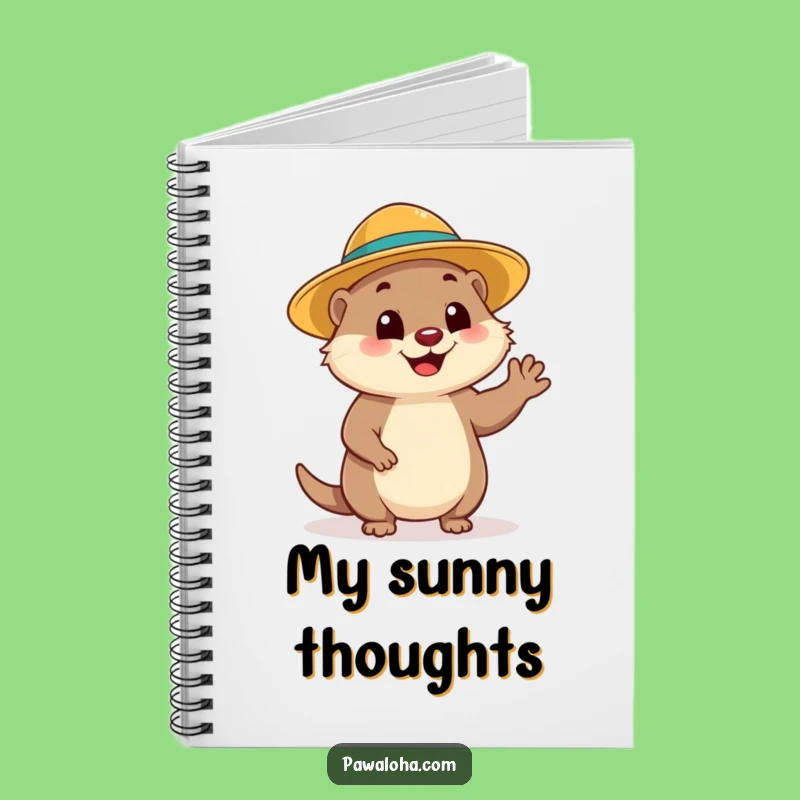 Funny Mongoose Wave Notebook: Jot Down Sunny Thoughts, Ideal Funny Gift!