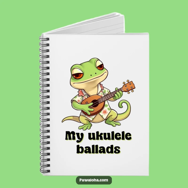 Funny Gecko Notebook: Cool Hawaiian Shirt Gecko Journal, Perfect Gift for Note-Takers