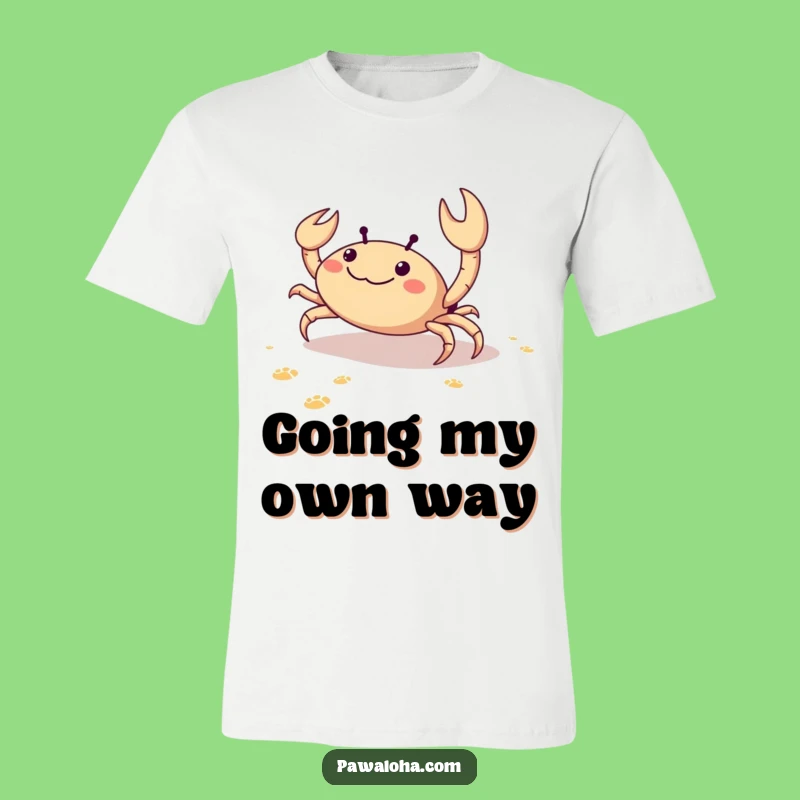 Funny Crab Beach T-Shirt: Hilarious Apparel for Joyful Sideways Strutters