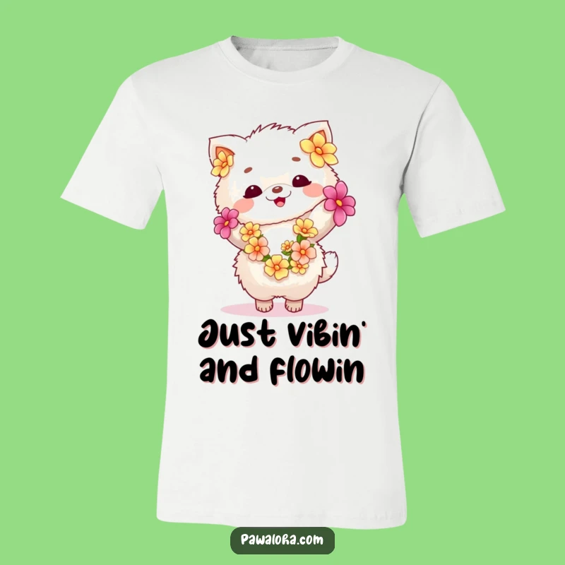 Funny Fluffy Animal Lei Dance T-Shirt - Joyful & Cute Character Tee