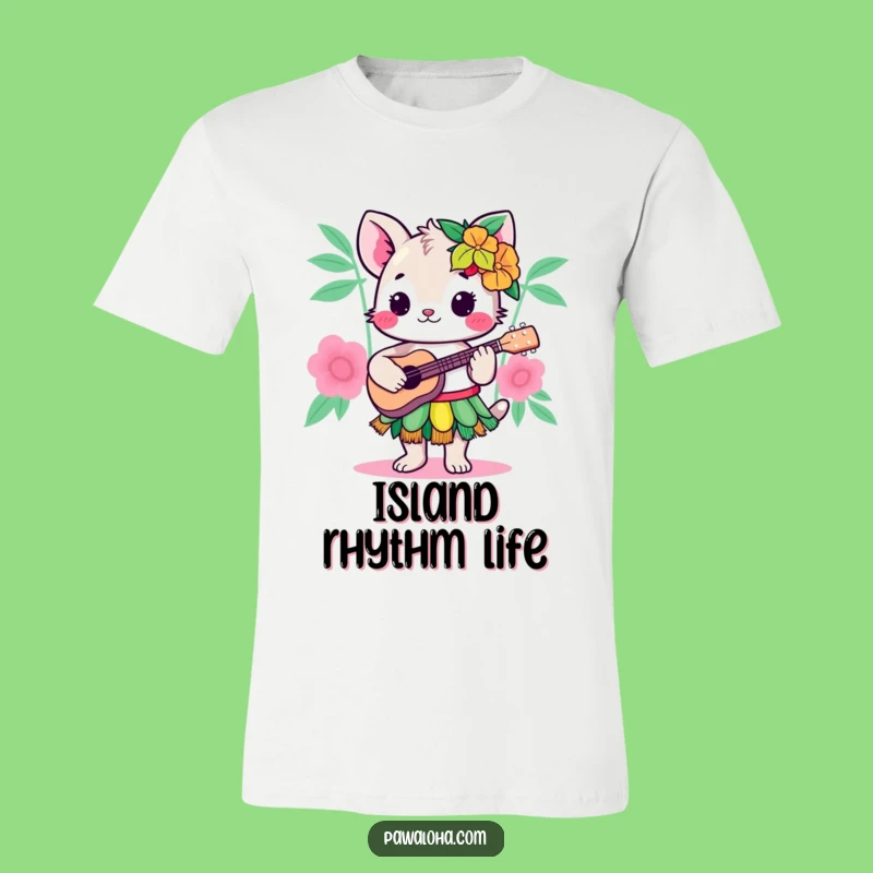 Funny Kawaii Hula Animal T-Shirt: Wear Your Joy with This Hilarious Island-Themed Tee