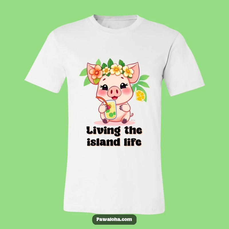 Funny Pig Paradise T-Shirt: Hilarious Tropical Vacation Gift
