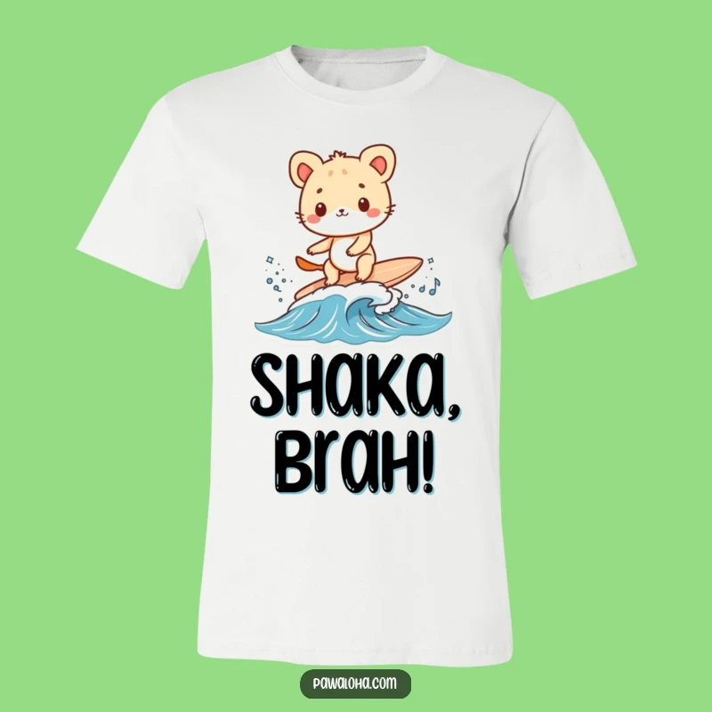 Funny Surfing Animal T-Shirt - Tiny Board, Big Fun Tee