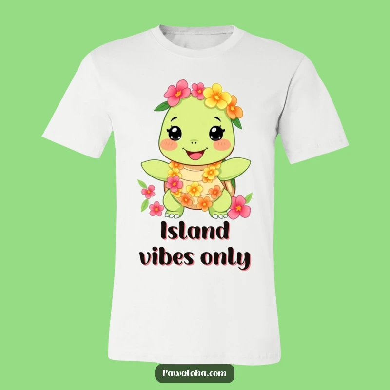 Funny Turtle Aloha T-Shirt, Relaxed and Happy Island Style