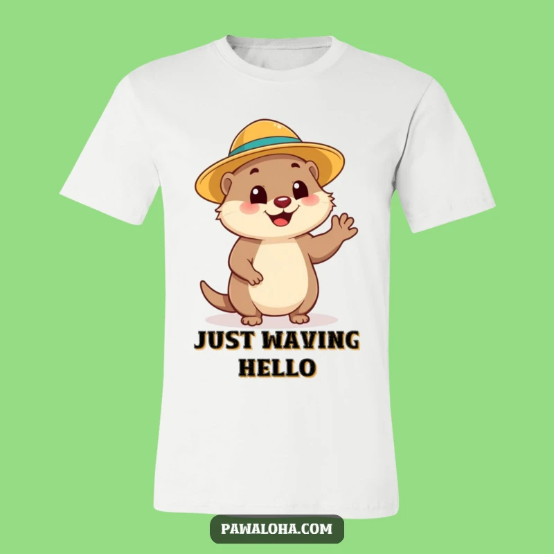 Funny Mongoose Wave T-Shirt: Hello Sunshine Fun, Ideal Funny Gift!