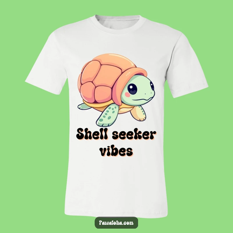Funny Sea Turtle Seashell T-Shirt: Wear Your Curiosity