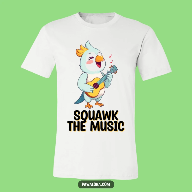Funny Parrot Ukulele T-Shirt: Sing Your Heart Out!