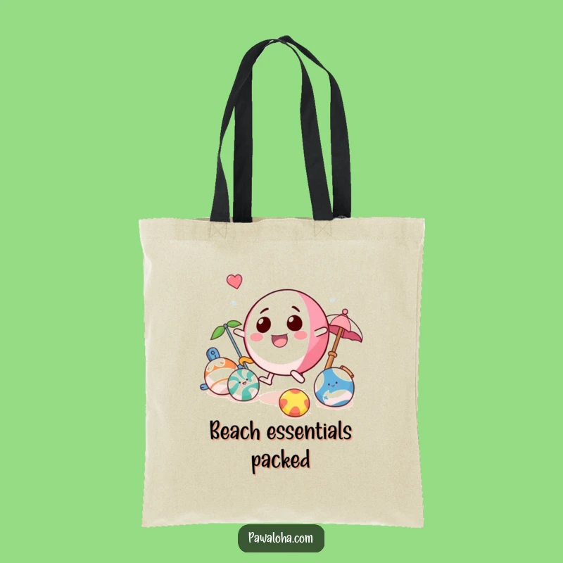Funny Beach Ball Tote Bag: Playful Toy Character Beach Bag Gift
