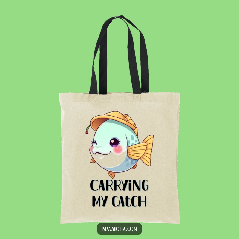 Funny Fish Coconut Tote Bag: Tropical Style, Perfect Beach Bag Gift