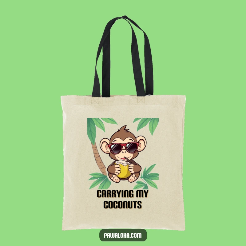 Funny Monkey Tote Bag: Carry Your Tropical Fun in Style