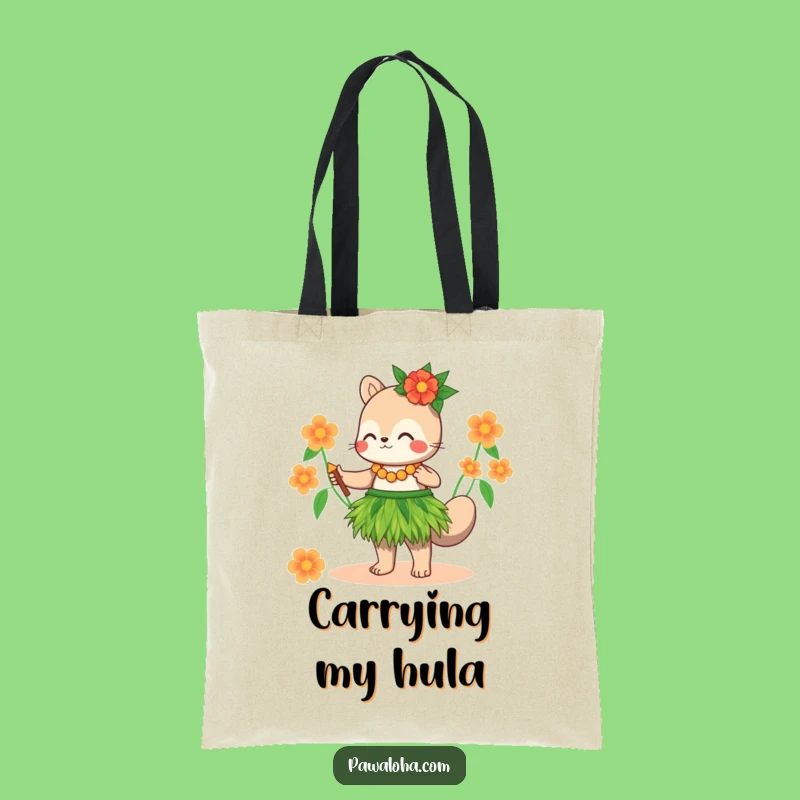 Funny Hula Animal Grass Skirt Tote Bag - Beach Ready & Gift