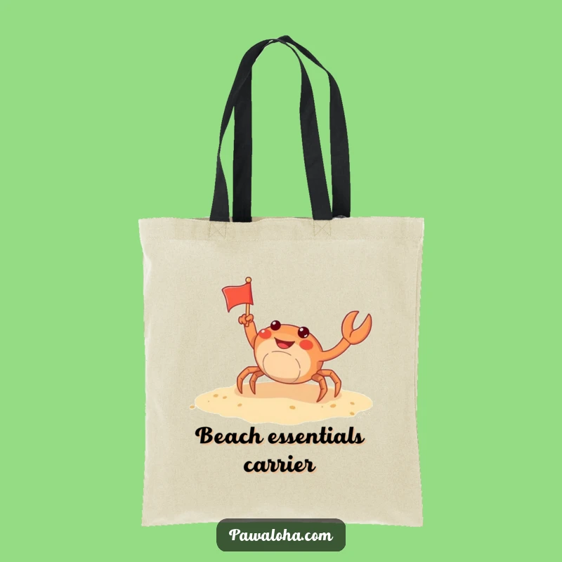 Funny Crab Beach Tote Bag: Hilarious Gift for Your Seaside Haul