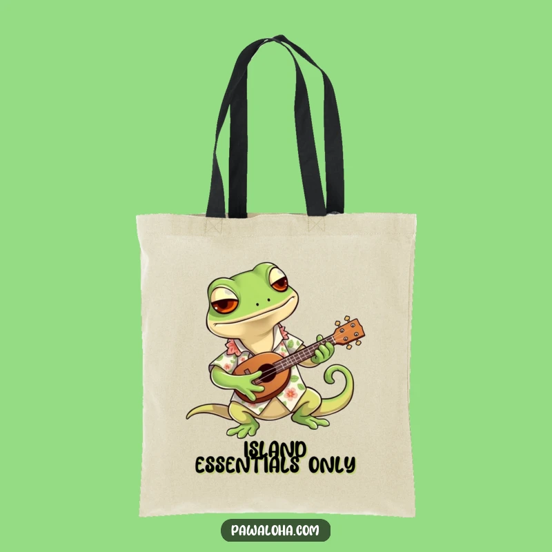 Funny Gecko Tote Bag: Cool Hawaiian Shirt Gecko Bag, Perfect Funny Gift for Groovy People
