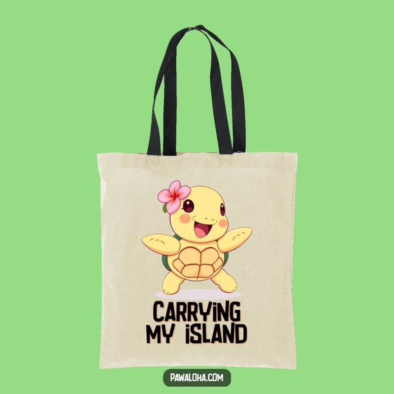 Funny Hula Turtle Tote Bag: Happy Dancer, Ocean Vibes, Practical Funny Gift!