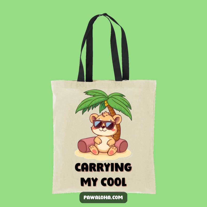 Funny Relaxing Animal Tote Bag - Vacation Ready & Chic Gift